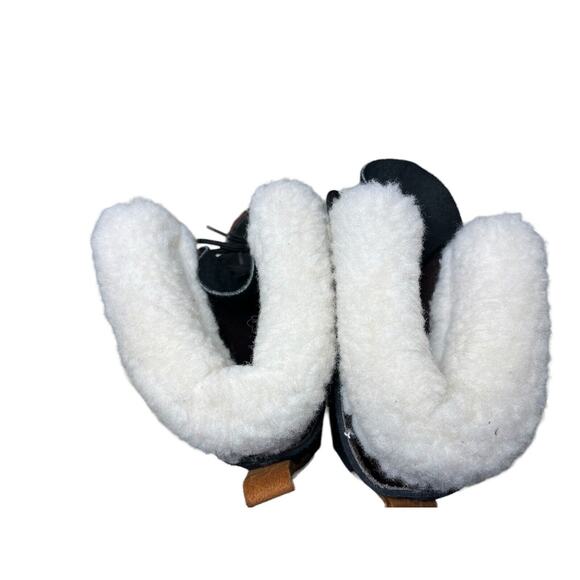 LaCrosse Women’s Black Suede Lined Lace Up Duck Boots Size 7 Shearling - Picture 6 of 10